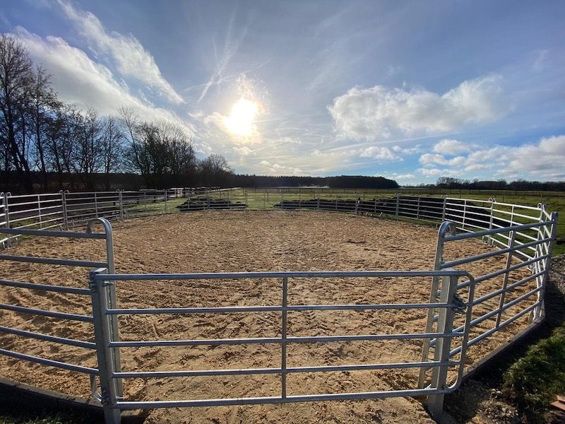 Bild einer Roundpen Anlage des Reitstalls 